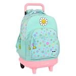 Trolley per la Scuola Smiley Summer fun Turchese (33 x 45 x 22 cm)