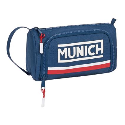 Astuccio per la Scuola con Accessori Munich Soon Azzurro (32 Pezzi)