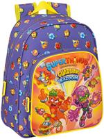 Zaino Scuola SuperThings Guardians of Kazoom Viola Giallo (27 x 33 x 10 cm)