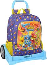 Trolley per la Scuola SuperThings Guardians of Kazoom Viola Giallo (32 x 42 x 14 cm)