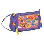 Astuccio per la Scuola con Accessori SuperThings Guardians of Kazoom Viola Giallo (32 Pezzi)