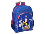 Sonic The Hedgehog Lets Roll Regolabile Zaino 42cm Safta