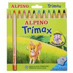 Alpino-490251 Astuccio 12 Matite Colori Assortiti Trimax Al00011, Multicolore, AL000113