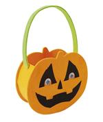 Rubies: Pumpkins - Borsa Portacaramelle Zucca Feltro Con Occhi Mobili