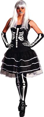 Rubies: Skeletons - Costume Skelita Adulto (Abito, Guanti E Calze Tg. Std)