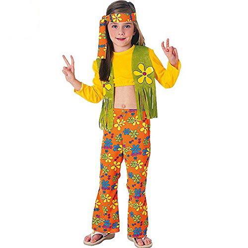 Rubies: Hippies - Costume Hippie Bambina (Camicia Con Gilet Frange,  Pantaloni E Fascia Per La Testa Tg. S) - Rubie's - Idee regalo | Feltrinelli