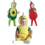 Rubies: Frutas - Costume Fragolina Baby (Pagliaccetto, Cappello, Calze Tg. T)