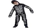 Rubies: Skeletons - Costume Ossa Fluorescenti Bambino (Tuta, Guanti, Cappello Tg. S)