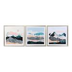 Quadro DKD Home Decor Montagna (3 pcs) (70 x 4 x 70 cm)