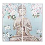 Quadro DKD Home Decor Tela Buda (70 x 3 x 140 cm) (2 pcs)