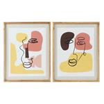 Quadro DKD Home Decor Abstract (2 pcs) (55 x 2 x 70 cm)