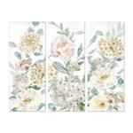 Quadro DKD Home Decor Fiori (3 pcs) (55 x 3 x 135 cm)