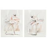 Quadro DKD Home Decor Ballerina (80 x 3,7 x 100 cm) (2 Unità)