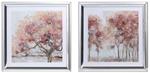 Quadro DKD Home Decor Alberi Tradizionale (69 x 2,5 x 69 cm) (2 Unità)