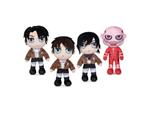 Attack On Titan Peluche Figures Assortment Characters 20 Cm (4) Play By Play