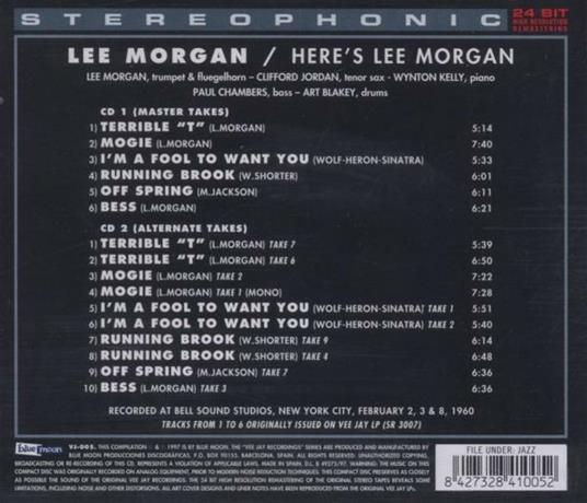 Here's Lee Morgan - CD Audio di Lee Morgan - 2