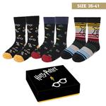 Harry Potter Set Regalo 3 Paia di Calzini Donna Misura 35/41 Cerda