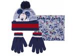 Disney Mickey Winter Set Scalda Collo Cappello Guanti Cerdà