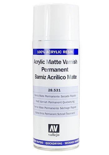 Spray Trasparente Opaco Acrilico - Matt Acrylic Varnish Permanent Spray 400ml Vallejo 28531 RIPVA 28531 - 2