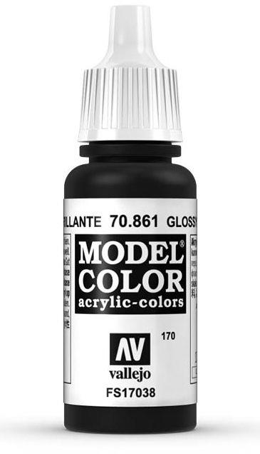 Vallejo 70.861 pittura 17 ml Nero Bottiglia - 2