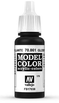 Vallejo 70.861 pittura 17 ml Nero Bottiglia