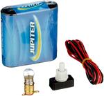 Jupiter (324620 - Kit Elettrico Scolastico, Set per la Scuola, Batteria fiaschetta 4,5 V, Interruttore 220 V, Cavo e Lampadina.