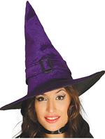 Cappello da strega viola hallowenn