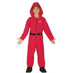 Fiestas Guirca Costume Rosso Squid Game Guardiano 7-9 Anni