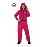 Fiestas Guirca Costume Rosso Squid Game Guardiano Taglia XL Donna