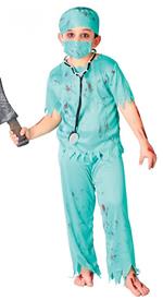 Vestito Medico Zombie 5-6 Anni