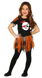 Vestito Skull Girl 5-6 Anni