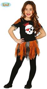 Costume skull girl. Da 7 anni