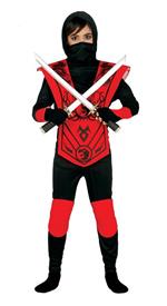 Vestito Red Ninja 5-6 Anni