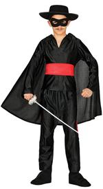 Vestito Bandito Mascherato Zorro 7-9 Anni