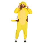 Costume Tuta Pikachu Pokemon Giallo Taglia Unica