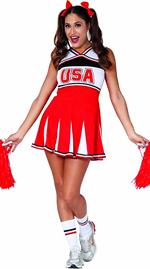 Costume cheerleader. Taglia S