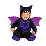 Costume Pipistrello Viola Halloween Bambino Neonato 1- 12 Mesi 64 - 82 cm