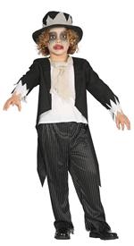 Vestito Costume Sposo Cadevere Zombie 10-12 Anni