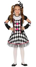 Costume dark circus arlecchino clown. Da 5 anni