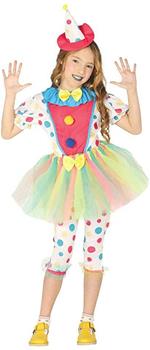 Costume clown pagliaccio pagliaccetta. Da 5 anni