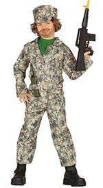 Guirca Costume Soldato Bimbo 7/9 Anni, Colore Verde, 88511