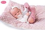 Bambola Lea neonato con calzino traforato e cuscino – 50157