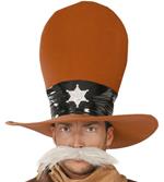 Cappello da Sceriffo Cowboy Marrone extralarge