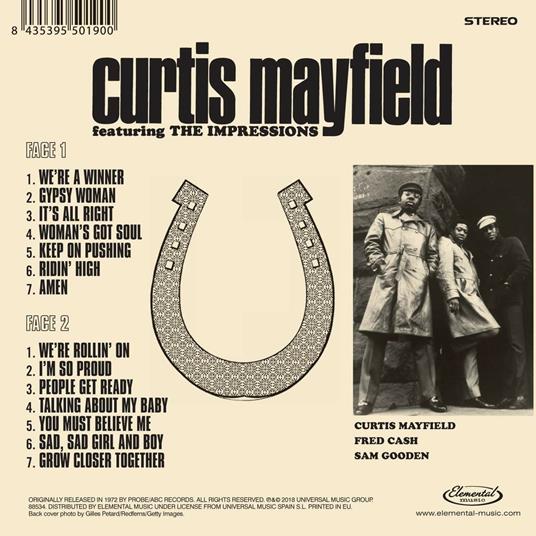 Curtis Mayfield feat. the Impressions - CD Audio di Curtis Mayfield,Impressions - 2