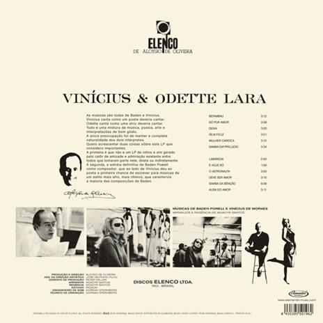 Vinicius & Odette Lara - Vinile LP di Lara Odette,Vinicius De Moraes - 2