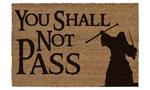 Lord of the Rings Doormat You Shall Not Pass 60 x 40 cm