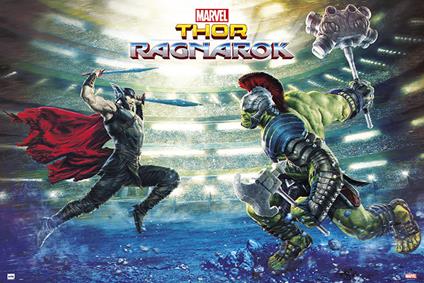 Maxi Poster 61x91,50 Cm. Marvel Thor Ragnarok Battle