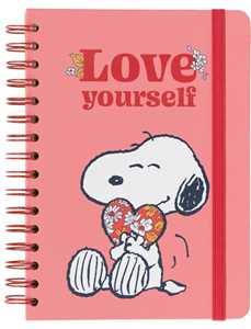 Cartoleria Quaderno copertina rigida A5 Bullet Snoopy Love Yourself Erik