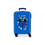 Mickey Shape Shifter Trolley Abs 55Cm 4 Ruote Azzurro