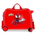 Go Spidey Trolley Cavalcabile Abs 4 Ruote Rosso